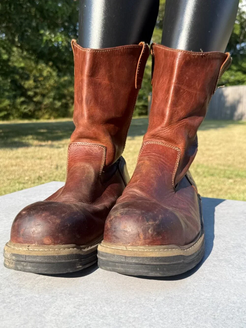 Wolverine Raider Mens 15M Brown Leather Steel Toe Work Boots Ranchcore EH 4246